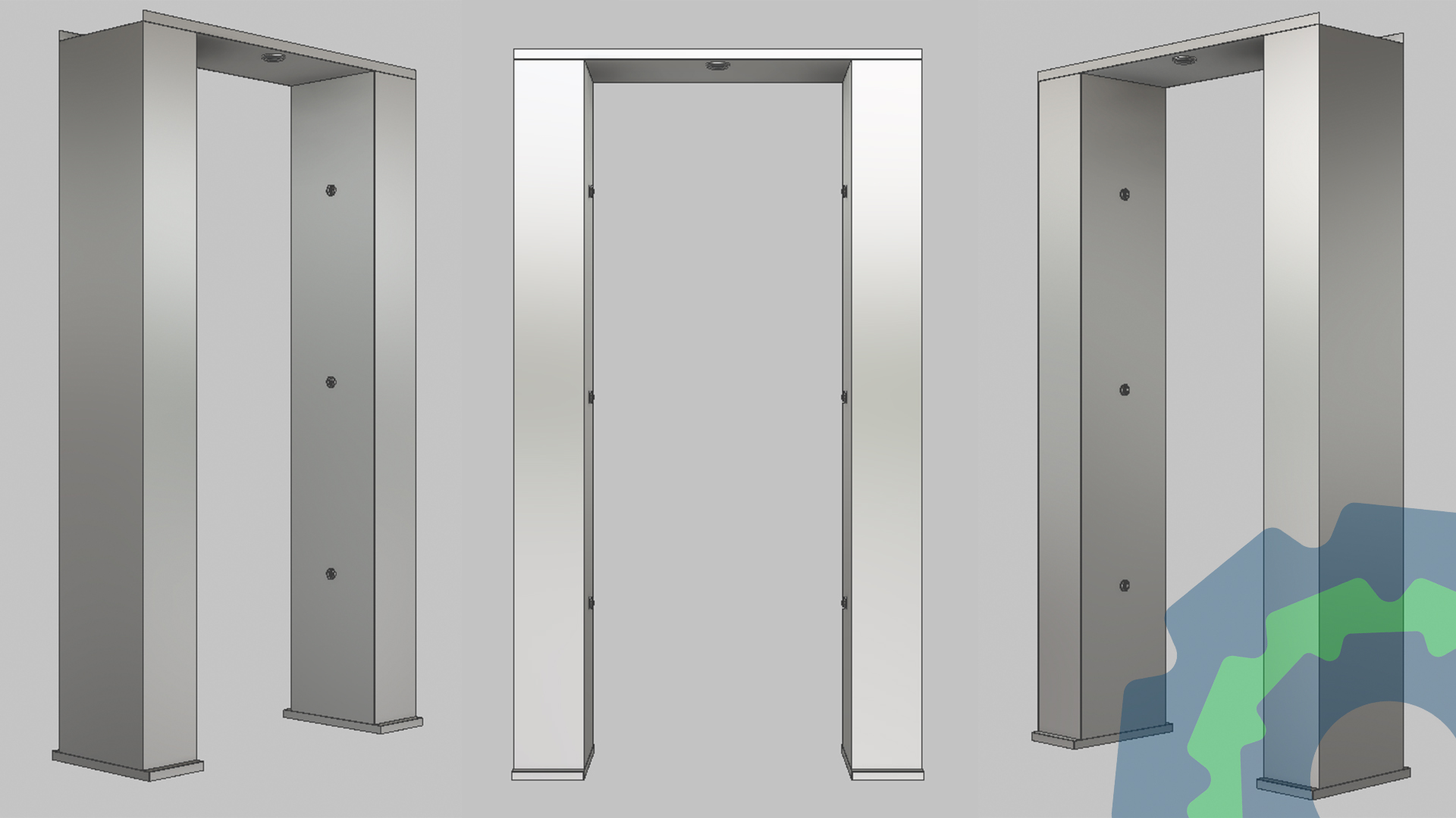 Puerta automática sanitizante de desinfección